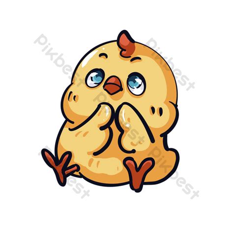 Masayang Dilaw Na Sisiw Na Nagpapalaki Ng Mga Paa Clipart .